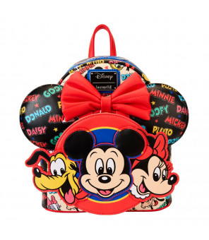 DISNEY - Loungefly Set Sac à dos et serre-tête Mickey & Friends