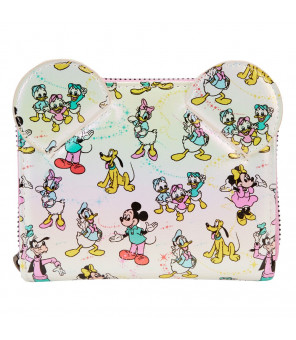 DISNEY - Loungefly Porte-monnaie Mickey & Friends 100th Anniversary AOP