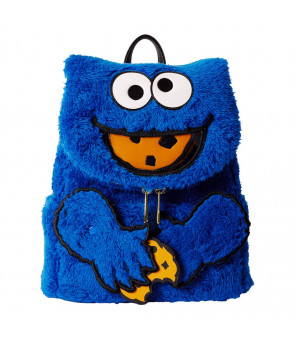 1 RUE SESAME STREET - Loungefly Plush Mini sac à dos Cookie Monster