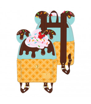 DISNEY -  Loungefly sac à dos Mickey and Minnie Sweets Ice Cream