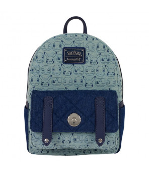 POKEMON - Loungefly sac à dos Mini Faux Denim