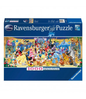 DISNEY - Puzzle Panorama Photo de groupe (1000 pièces)