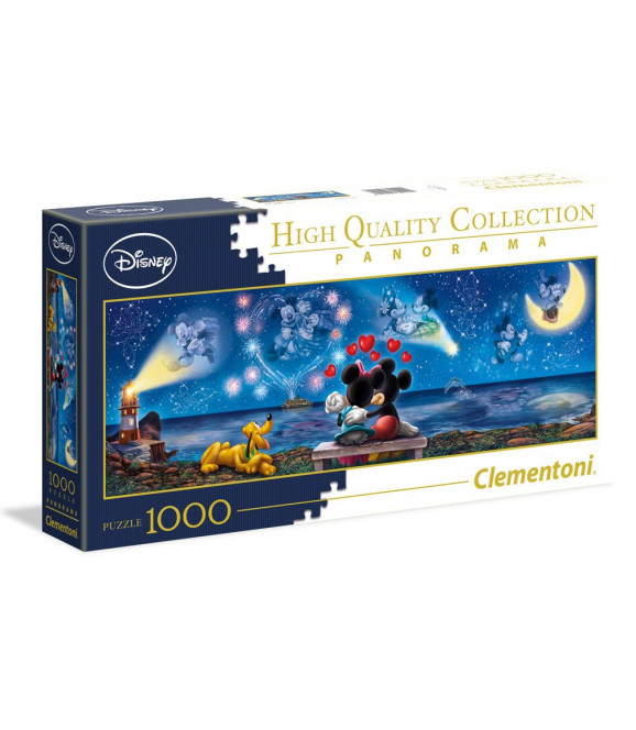 DISNEY - Panorama puzzle Mickey & Minnie (1000 pièces)