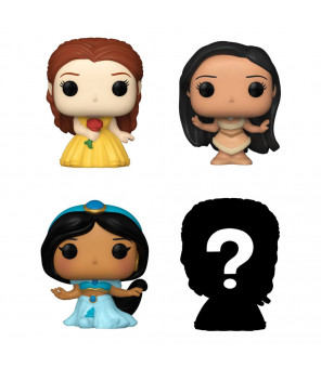 DISNEY - Funko Pop Princesses pack 4 figurines Bitty POP! Vinyl Belle 2,5 cm