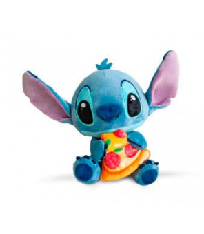 DISNEY - Lilo & Stitch peluche Stitch with Pizza 25 cm