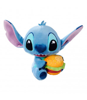 DISNEY - Lilo & Stitch peluche Stitch with Burger 25 cm