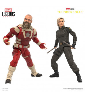 MARVEL - Thunderbolts Marvel Legends pack 2 figurines Yelena Belova & Red Guardian 15 cm