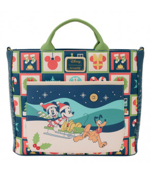 DISNEY - Loungefly sac à porter Mickey and Minnie Holiday