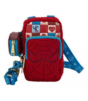 MARVEL - Loungefly sac à bandoulière avec porte-monnaie Spider-Man Cell Phone