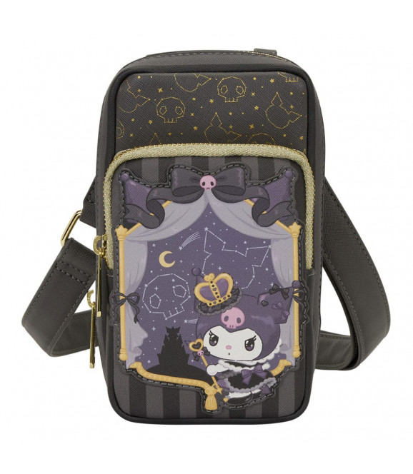 SANRIO - Loungefly sac à bandoulière avec porte-monnaie 20th Anniversary Kuromi Cell Phone