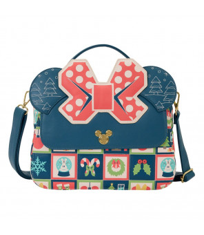 DISNEY - Loungefly sac à bandoulière Mickey and Minnie Holiday